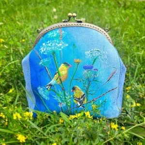 Хлопковая сумочка с фермуаром «Вечерний сад»