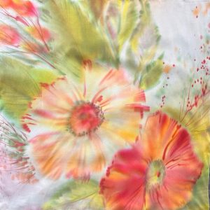 Шелковый платок «Мои цветы»