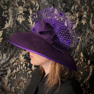 Шляпа из шерсти «Фиолетовый вечер»
